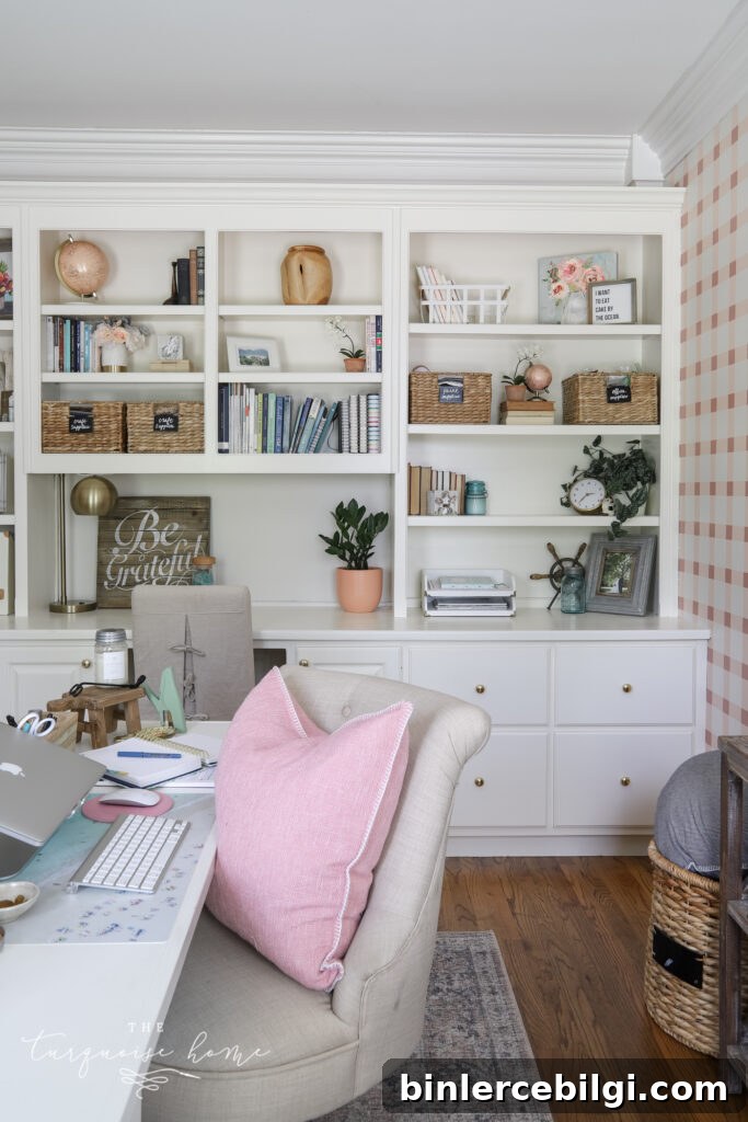 Built-In with Styled Shelves