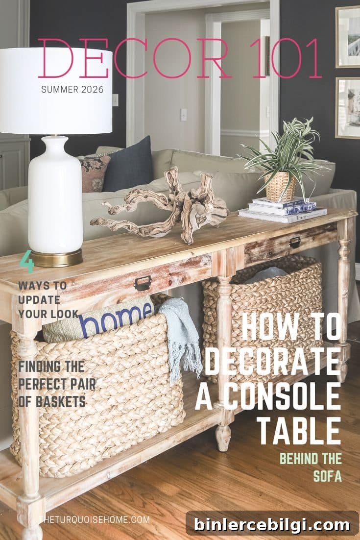 Struggling to decorate a table behind a sofa? Get 4 different ways to style your sofa table right here!