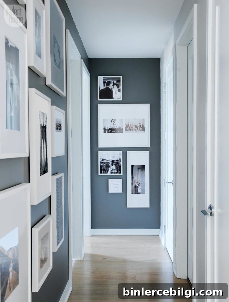 Hallway gallery wall