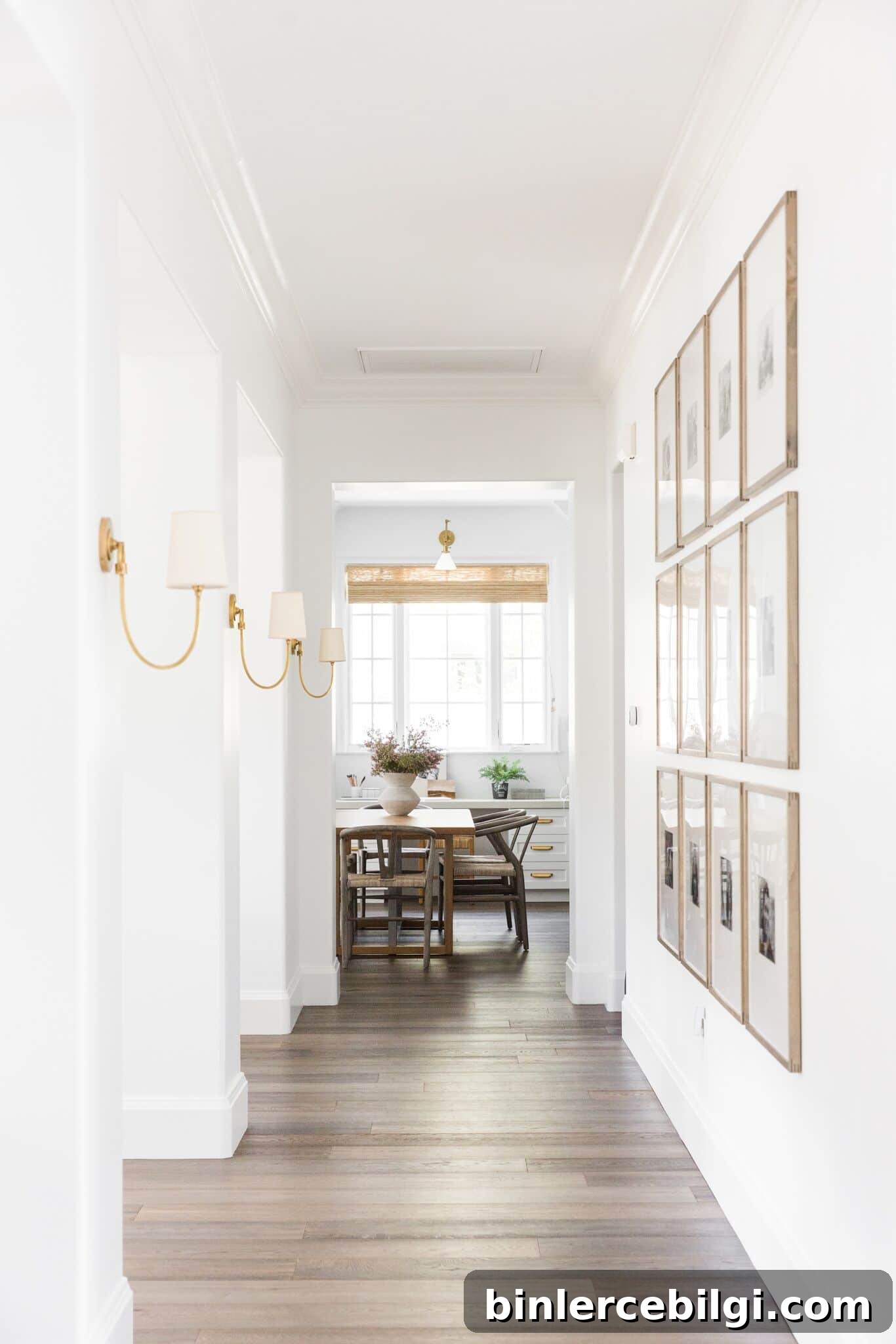 Hallway with Sconce Lighting