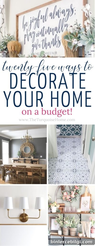 25+ Ways to Decorate Your Home on a Budget - diy home decor