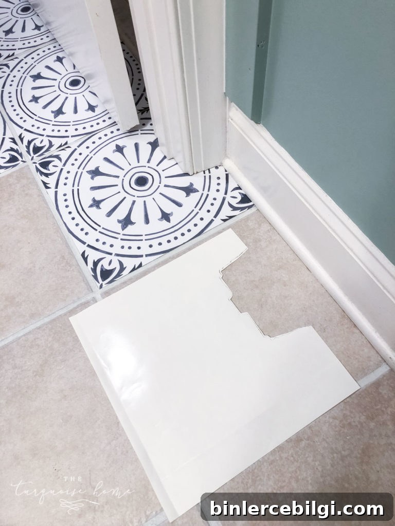 DIY home decor Peel and Stick Vinyl Tile Flooring
