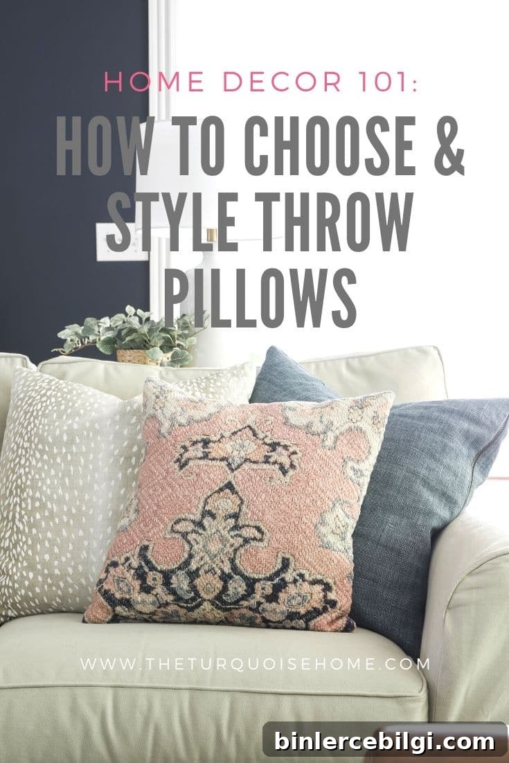 How to Choose and Style Throw Pillows