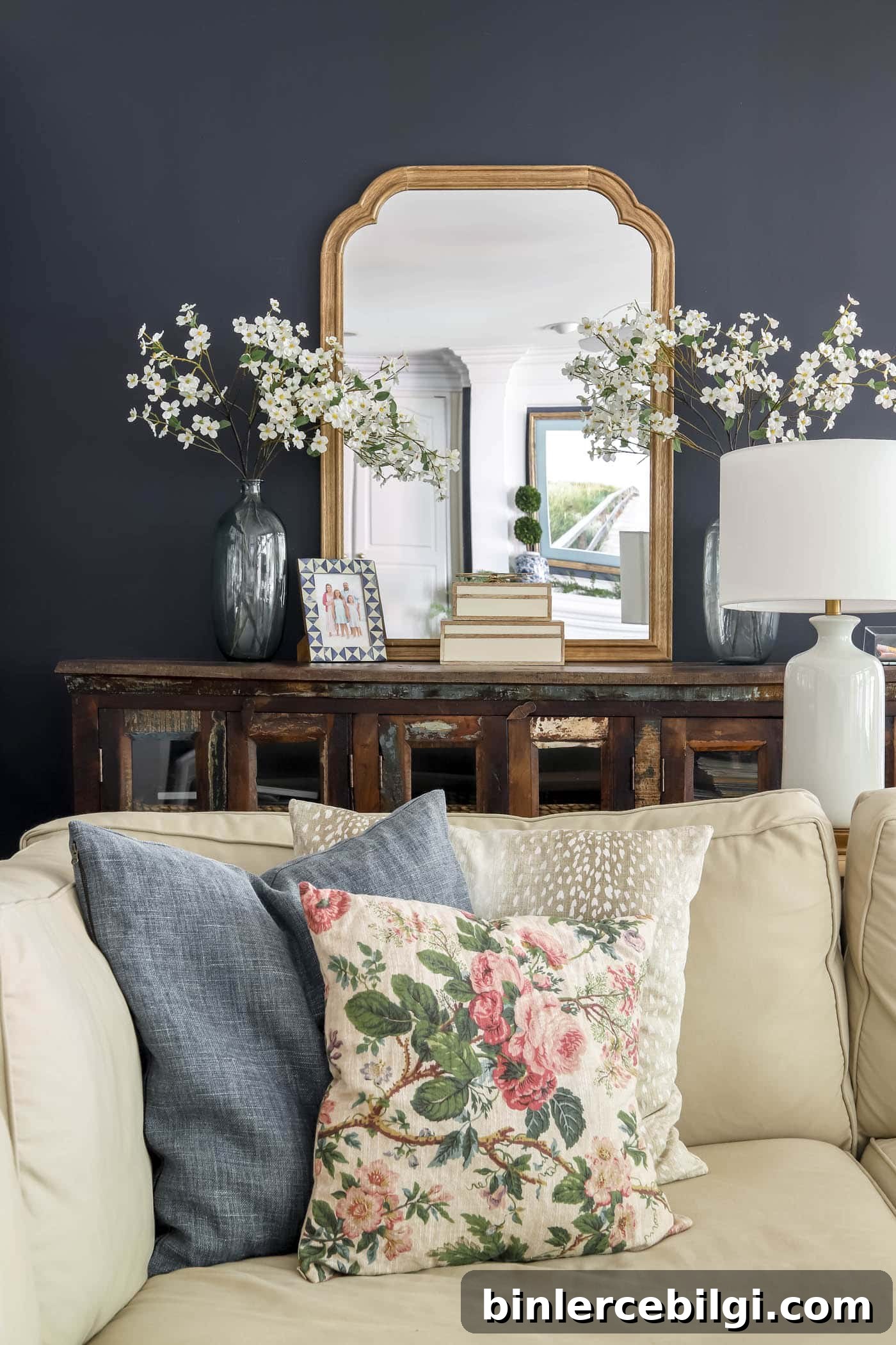 summer floral pillow
