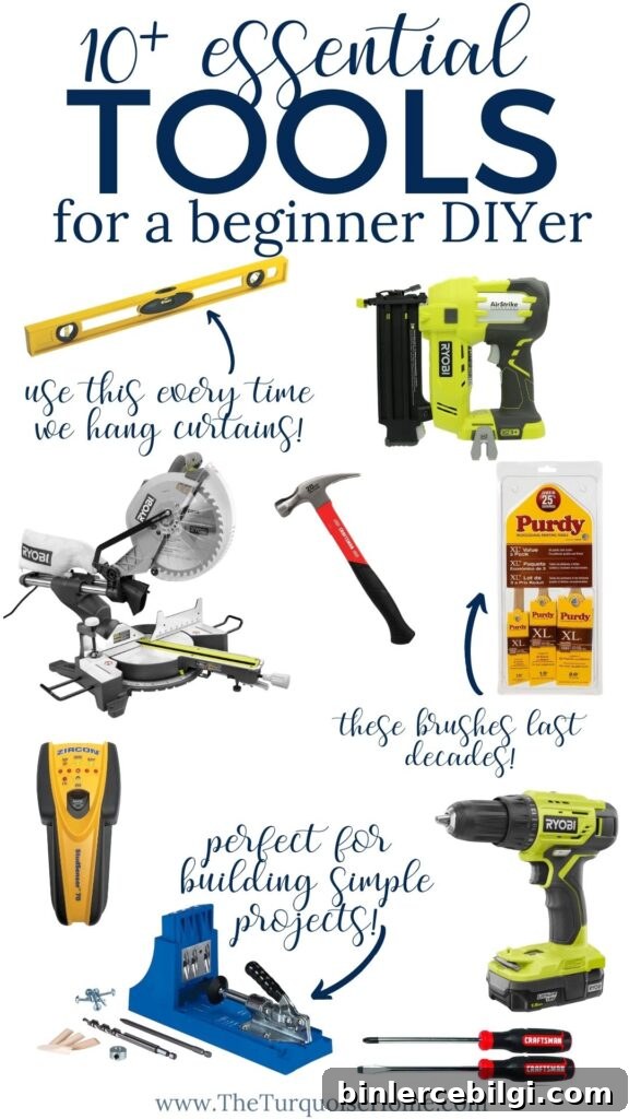 10+ Essential Tools for a Beginner DIYer