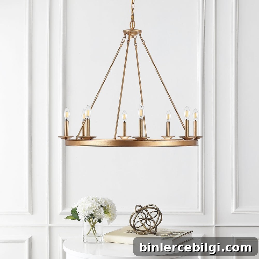 Wagon Wheel Style Chandelier