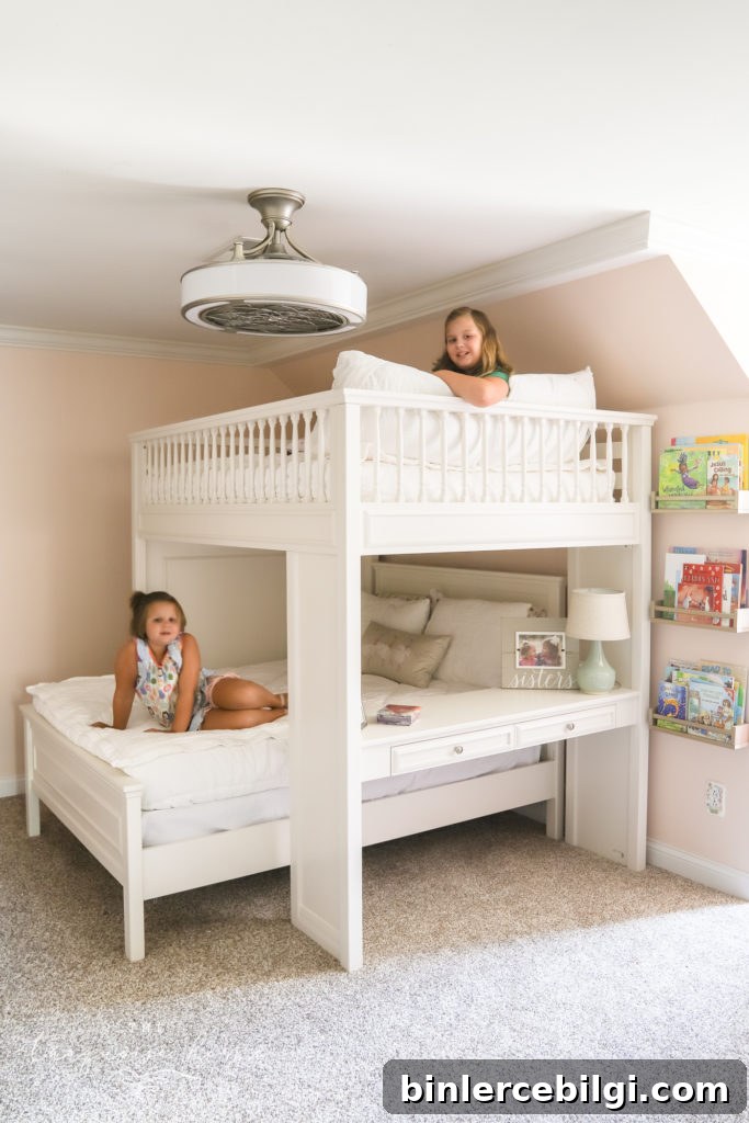 loft bed with desk