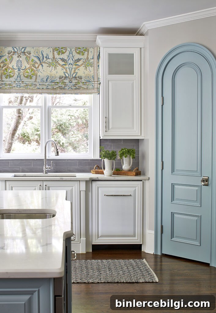 2020 Home Goals: Part 3 Progress Update 5 Blue Pantry Door in the Kitchen