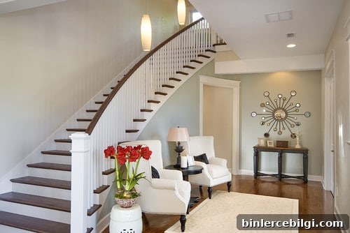 Comfort Gray in the Stairwell
