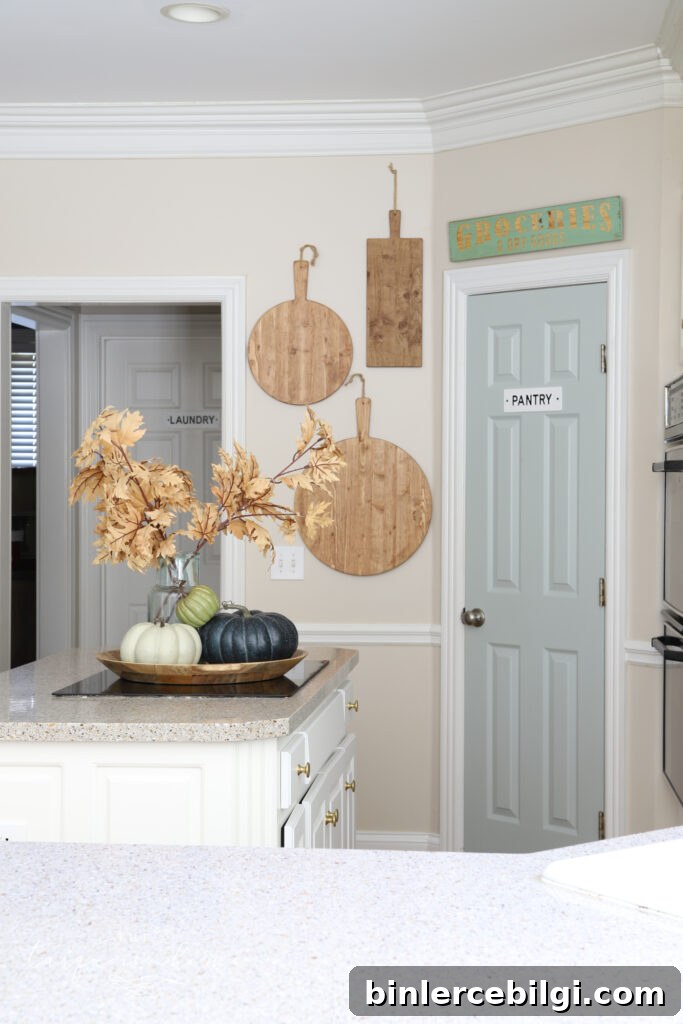 Sherwin Williams Comfort Gray painted door