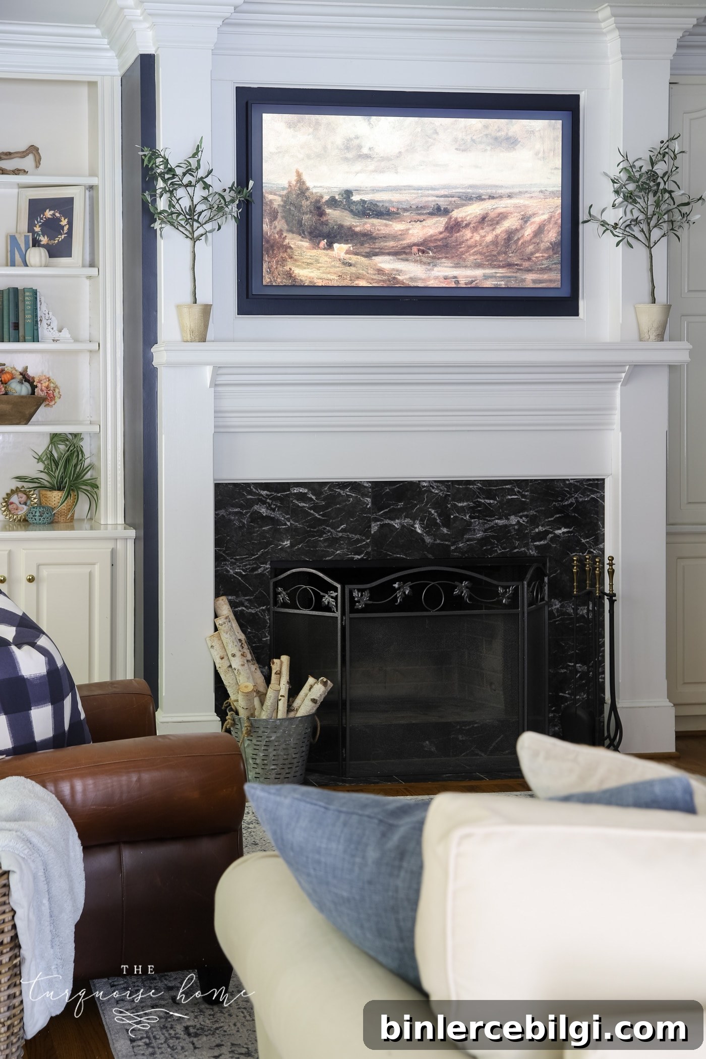 Frame TV in the living room