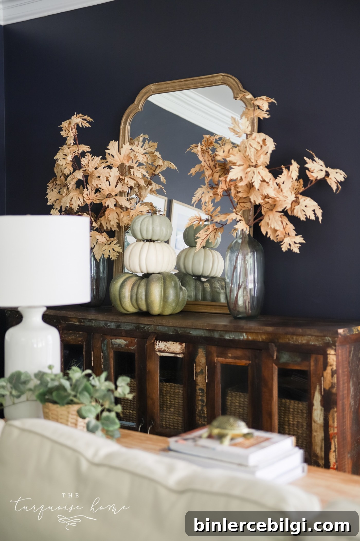 Fall Leaves in Living Room