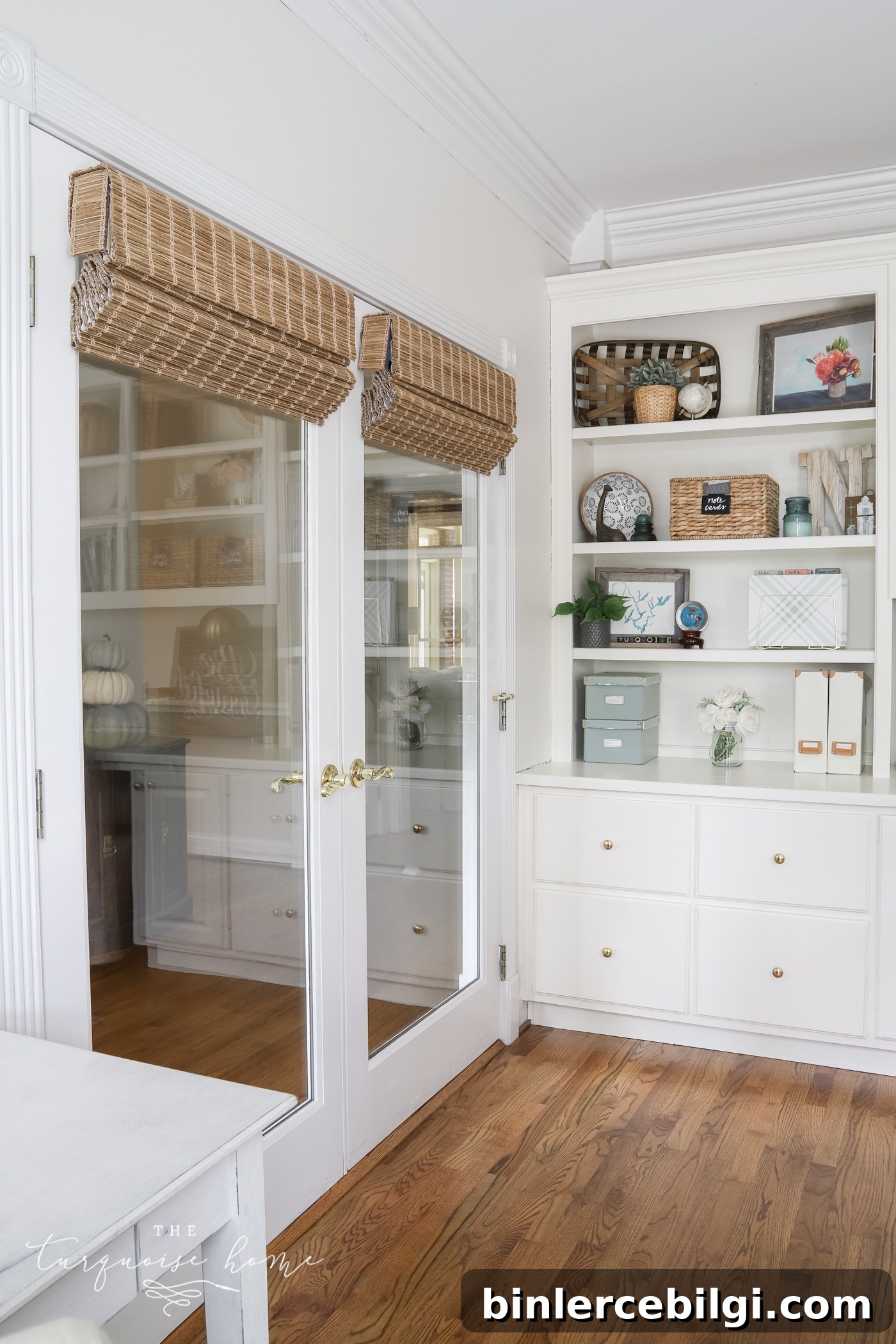 Bamboo Blinds for privacy in the office