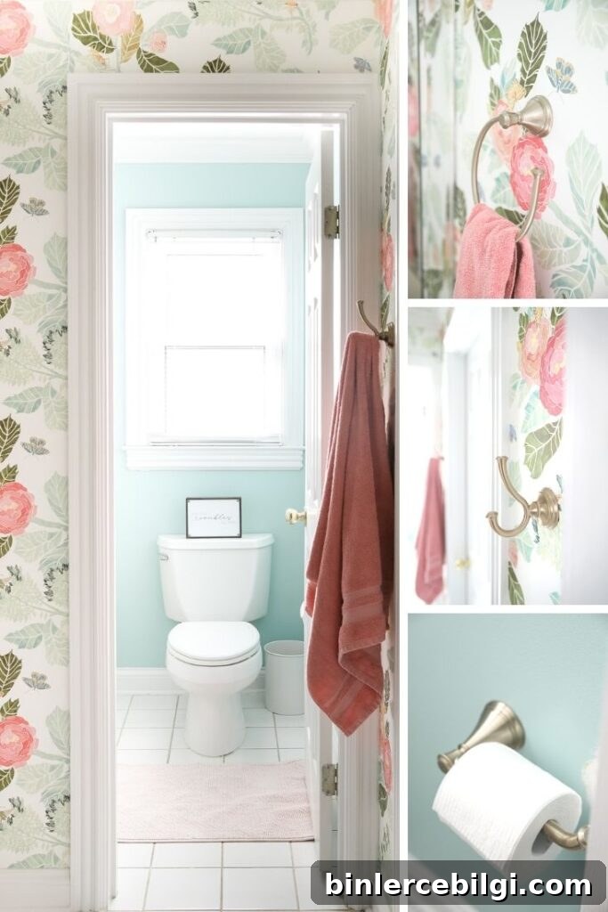 Baby Aqua by Behr painted in the bathroom