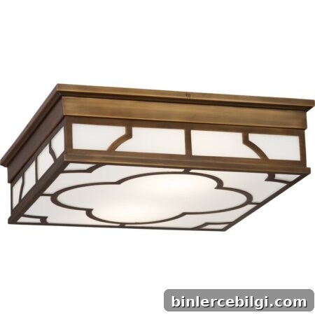 Statement Square Flush Mount Light