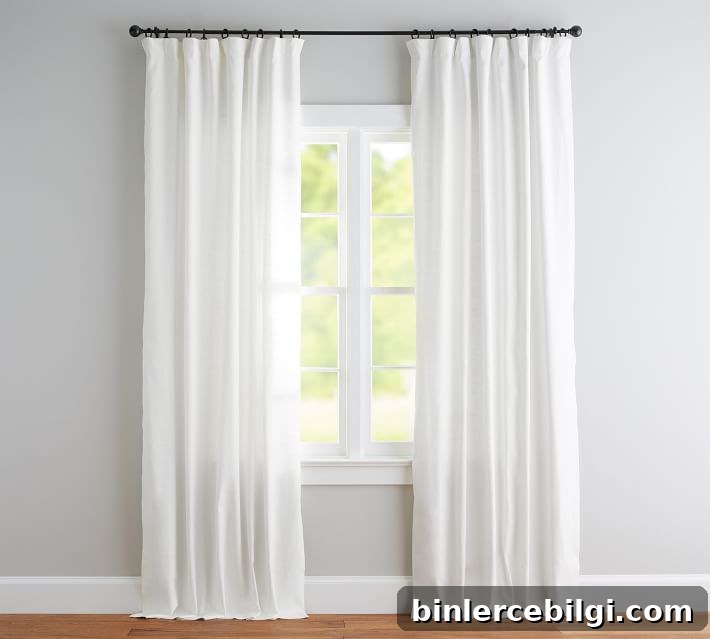 Emery Linen/Cotton Rod Pocket Curtains