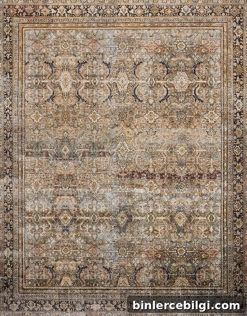 Olive/Charcoal Area Rug