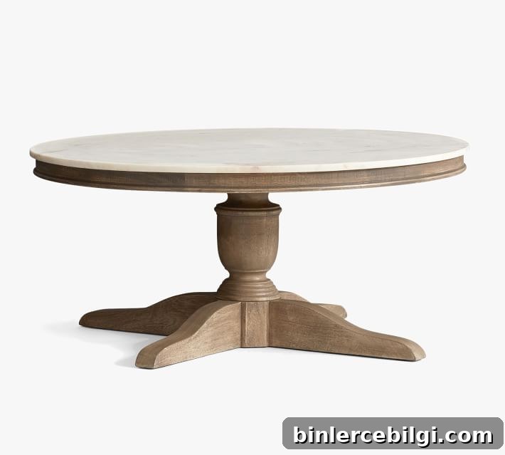 Alexandra Round Marble Coffee Table