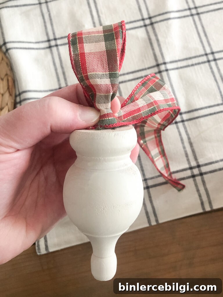 How to Make a Finial Christmas Ornament