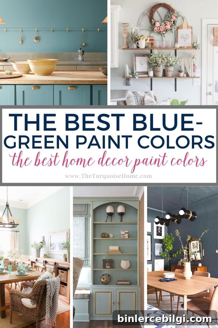 The Best Blue Green Paint Colors