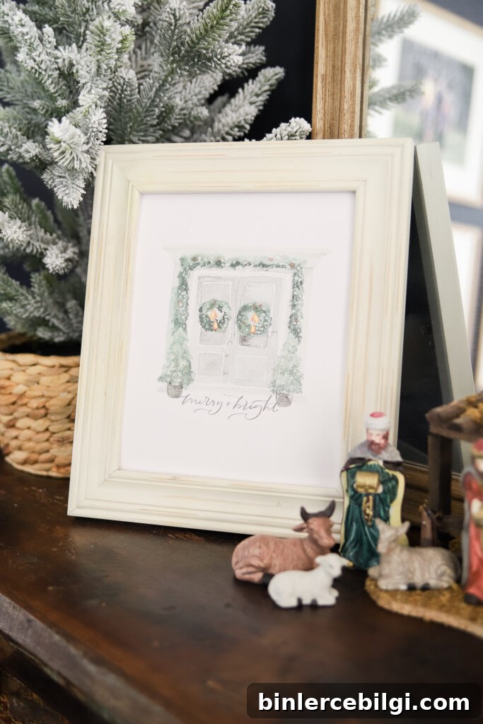 Front Door Christmas Free Printable