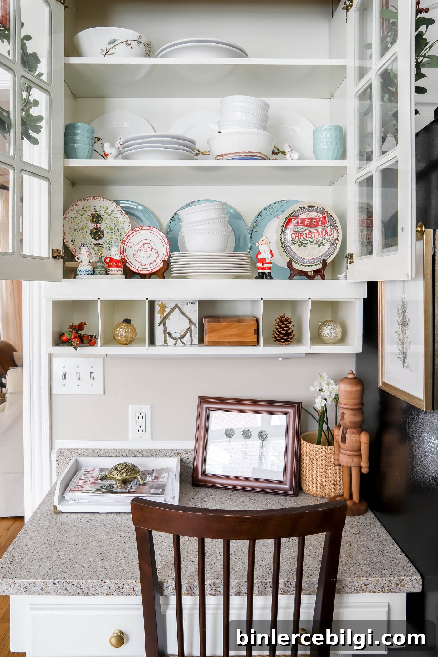vintage christmas in the kitchen