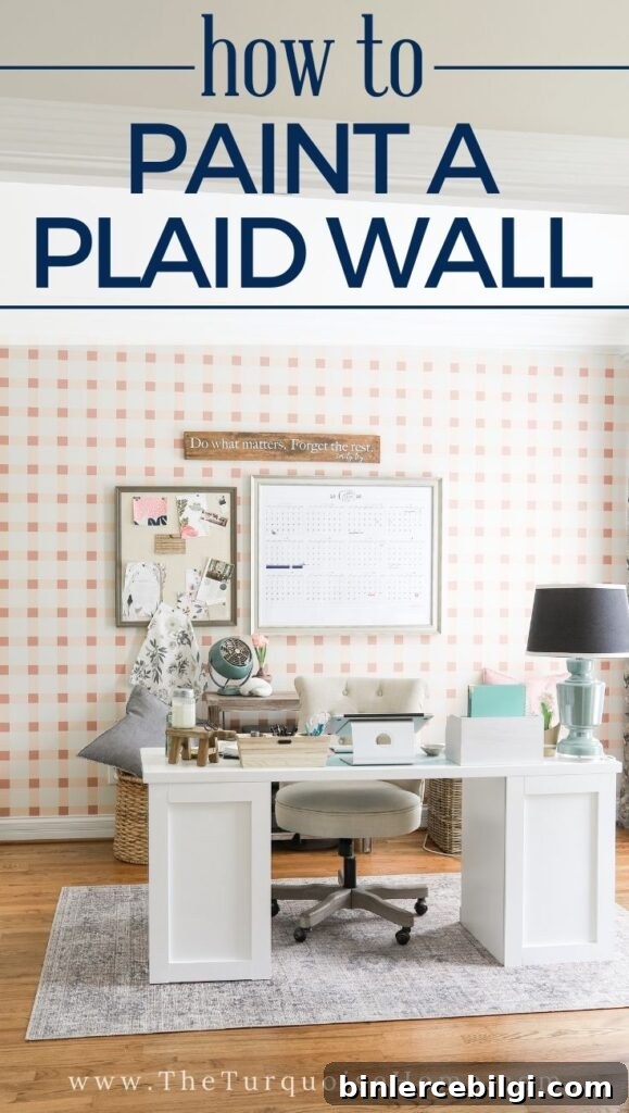 How to Paint a Plaid Wall