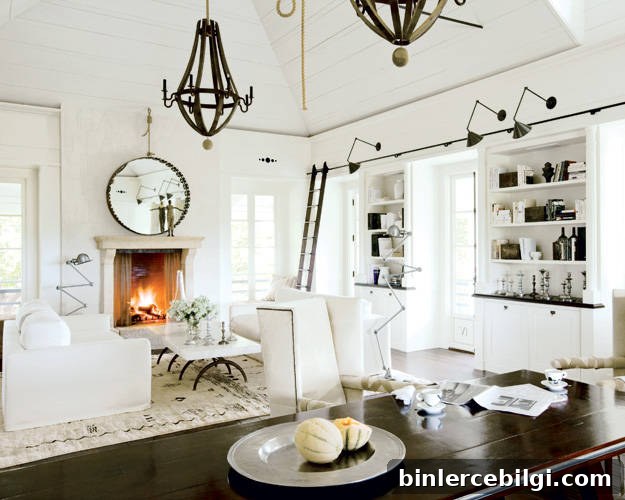 Benjamin Moore Swiss Coffee living room