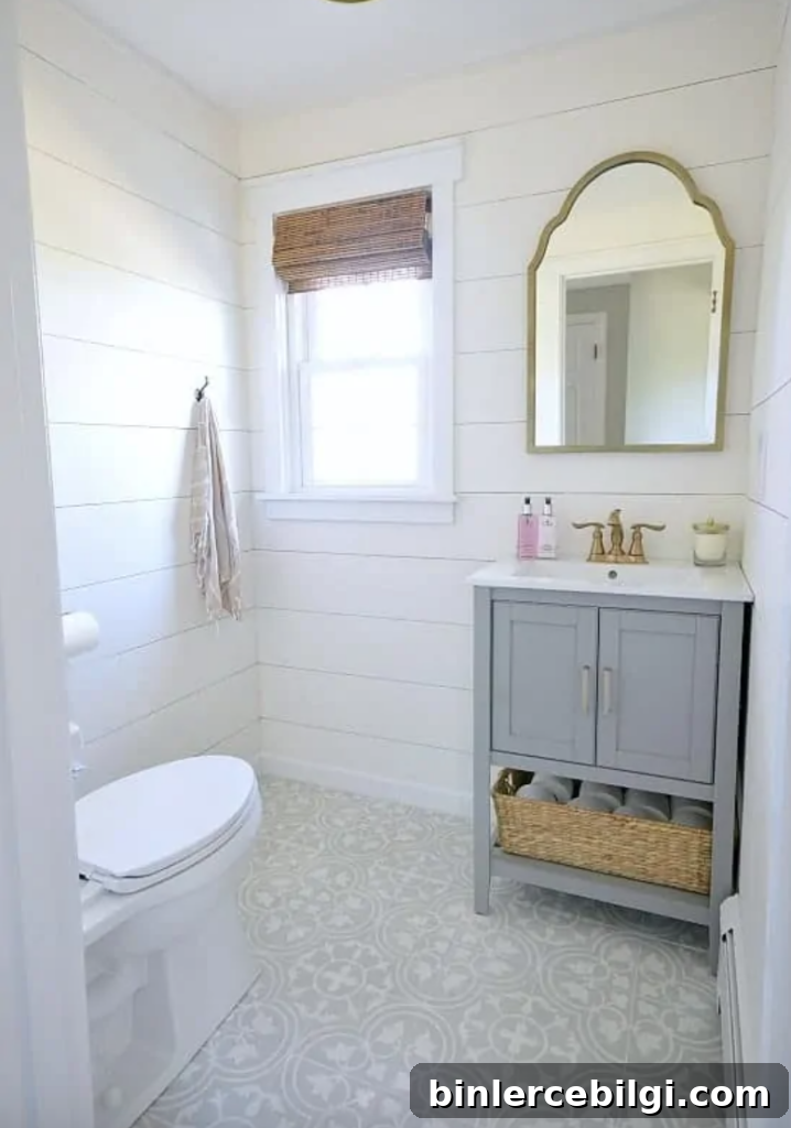 small powder room makeover