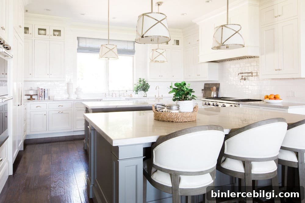 kitchen remodel with Swiss Coffee paint