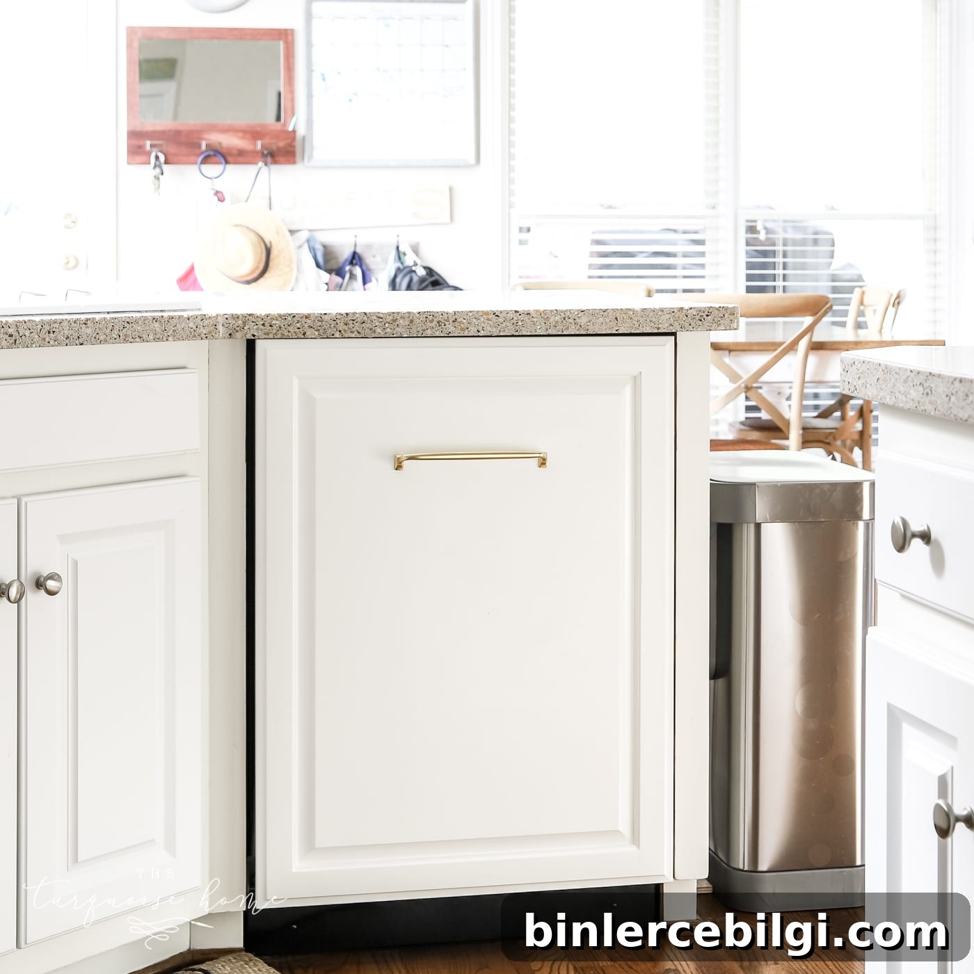 Custom cabinet door panel for a dishwasher