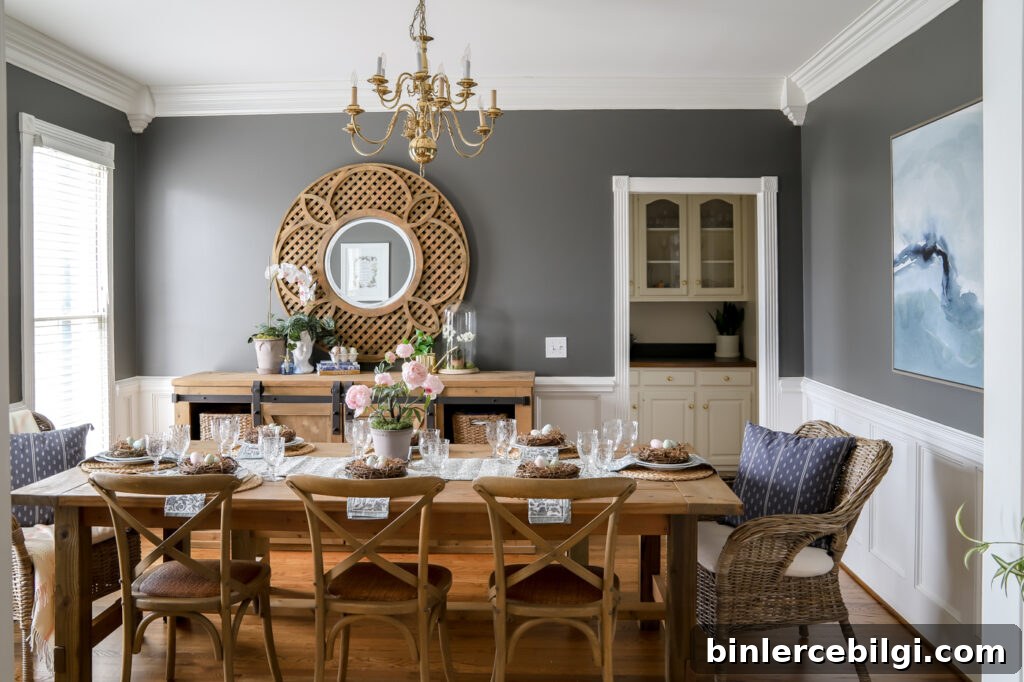 Traditional Spring Tablescape: The End of an Era 4 Dining Room with Farmhouse Table