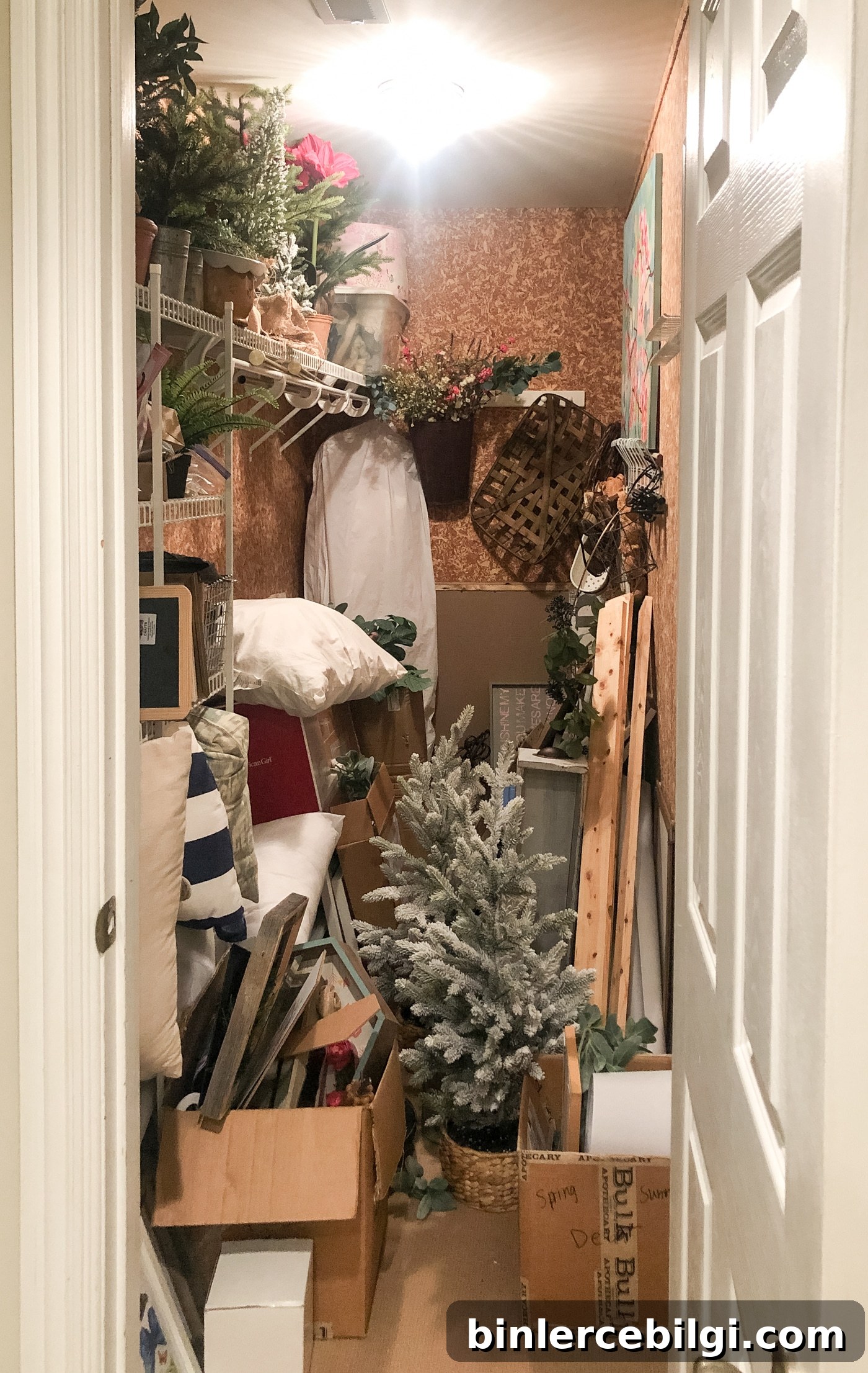 Before Storage Closet Organization