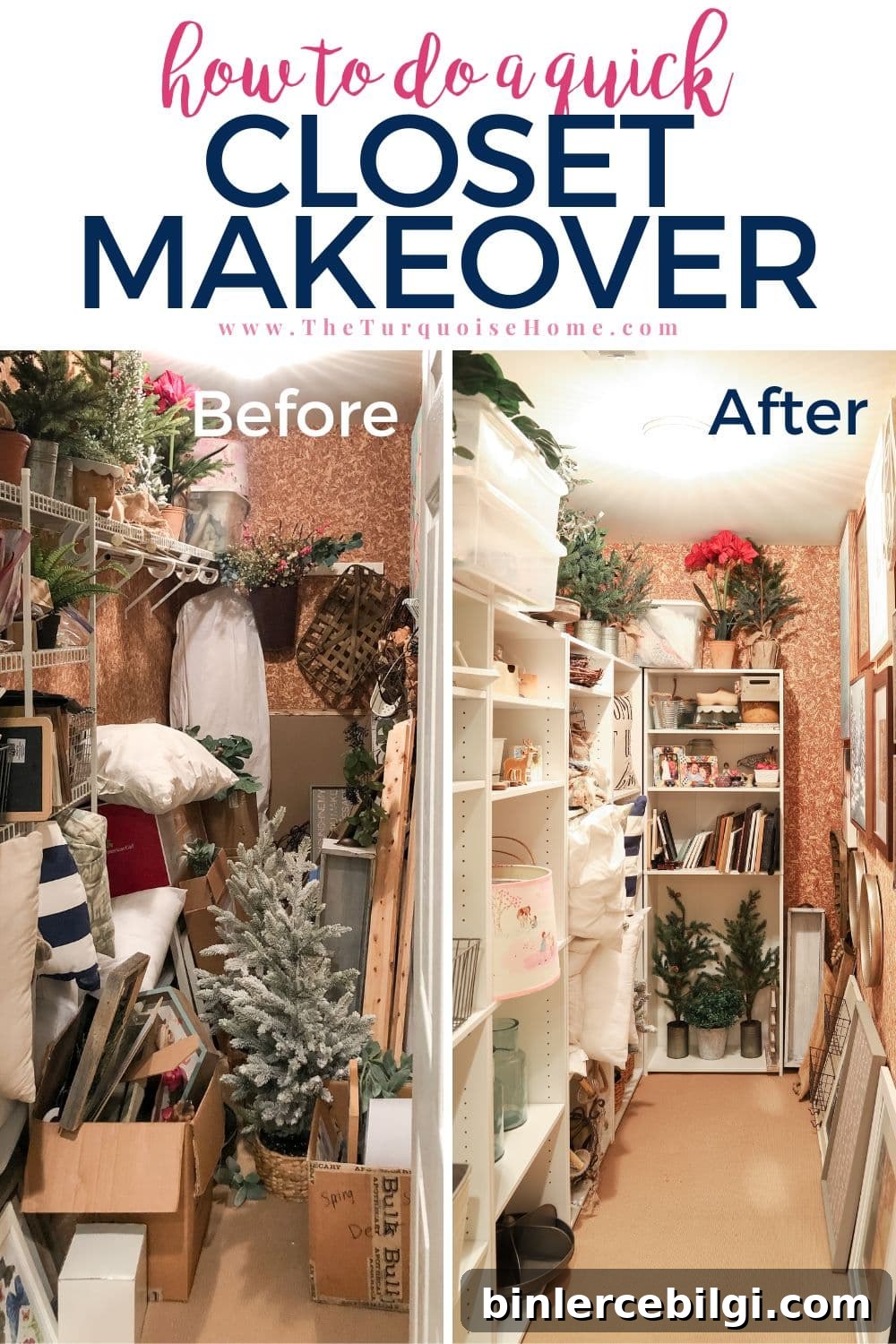 storage closet makeover before and after