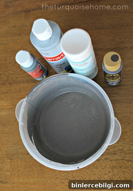 Greige paint for DIY custom drapes