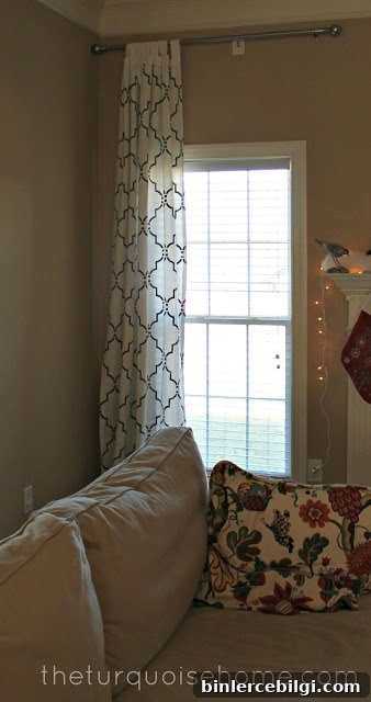 DIY Stenciled curtains tutorial