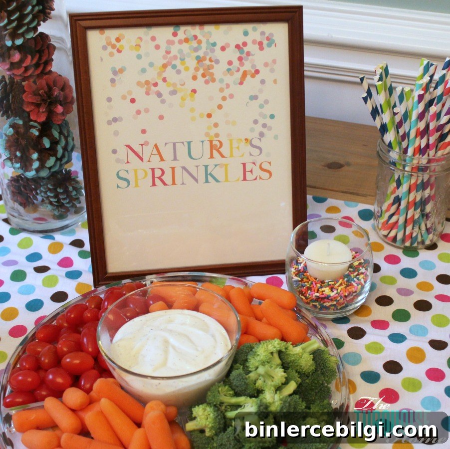 Vegetables: Nature's Sprinkles #birthday