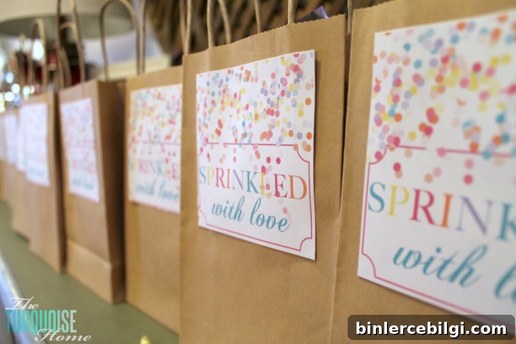 Sprinkled with Love Treat Bags #sprinkles #birthday