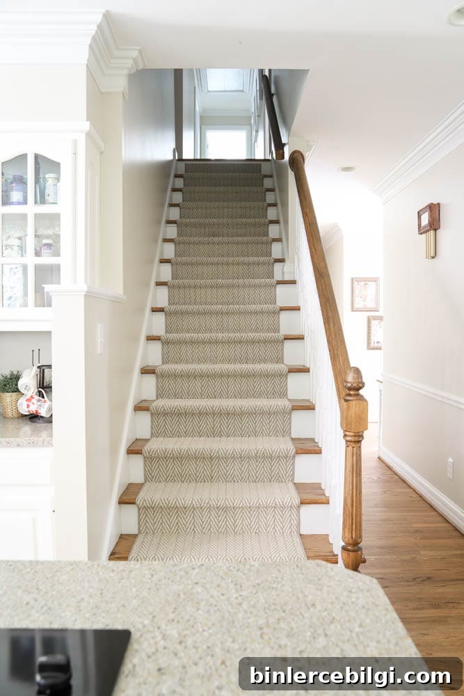 How to Install a New Stair Runner: Step-by-Step 7 Anderson Tuftex Only Natural Stair Runner