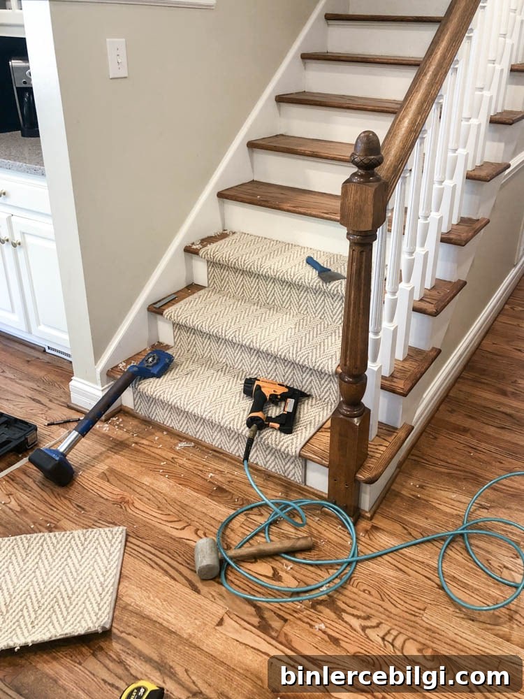 How to Install a New Stair Runner: Step-by-Step 9 Tools used to install stair runner