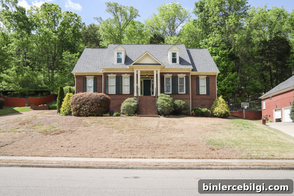 Exterior Brick Home in need of sod
