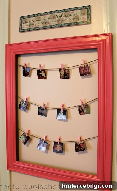 Pink and Turquoise Nursery Room for a girl