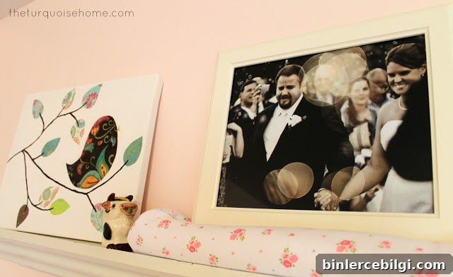 Pink and Turquoise Nursery Room for a girl