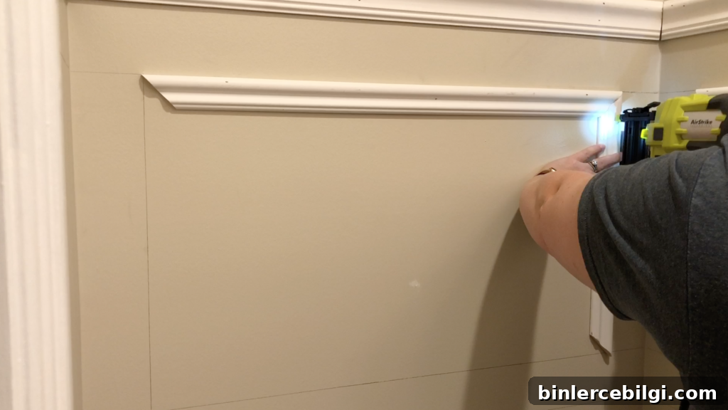 Install Trim on the Wall