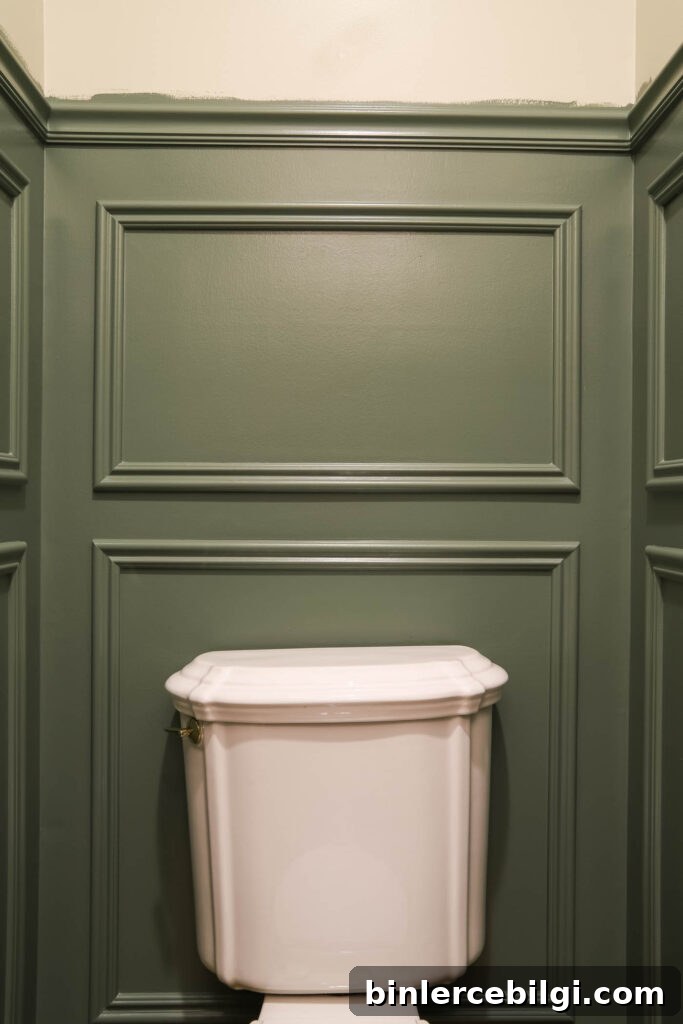 Picture Frame Moulding in the Bathroom