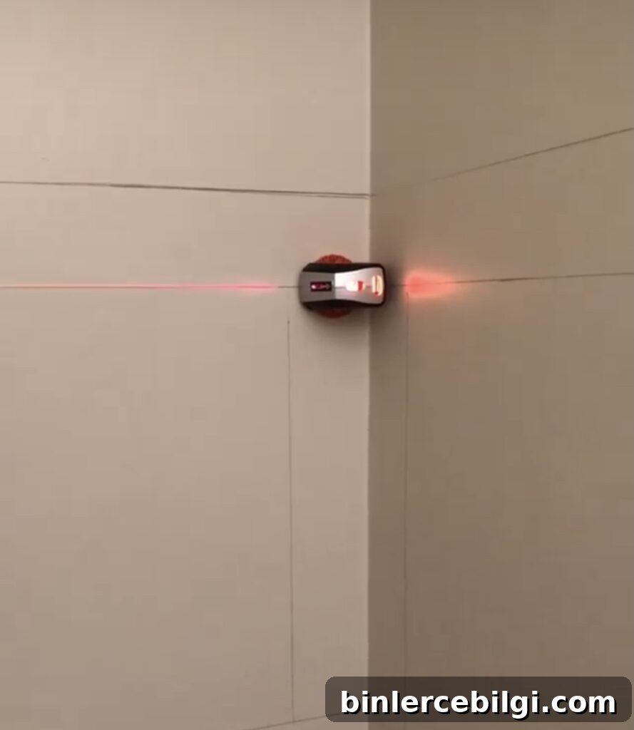 Laser Level on Wall