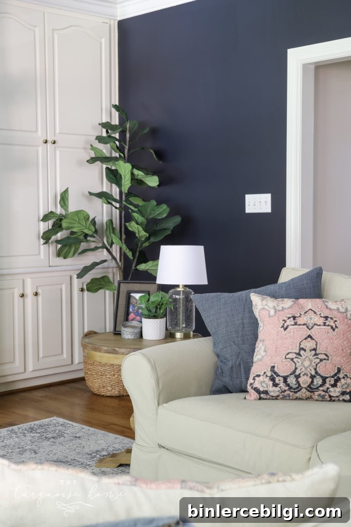Hale Navy Living Room Walls