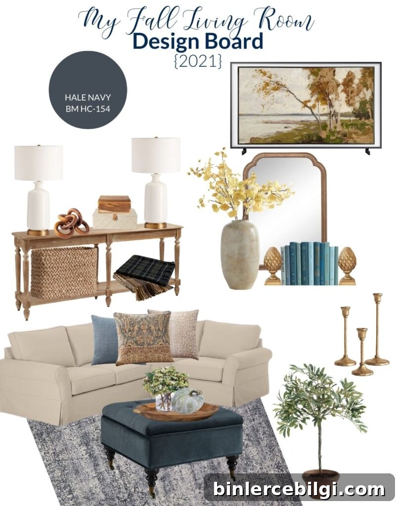 Fall Living Room Design Plan