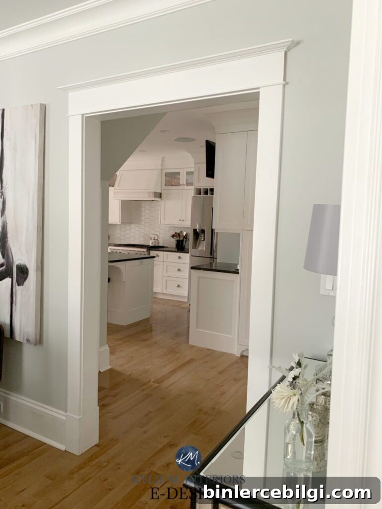 Trim painted alabaster white by sherwin williams