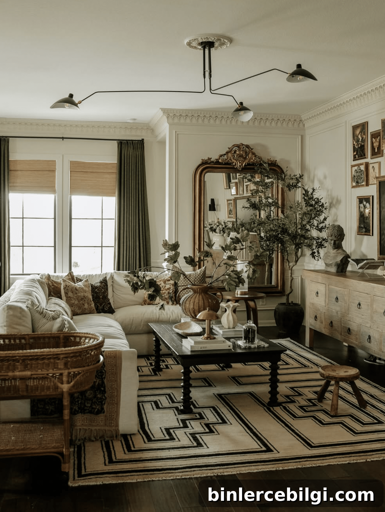 living room with accessible beige walls